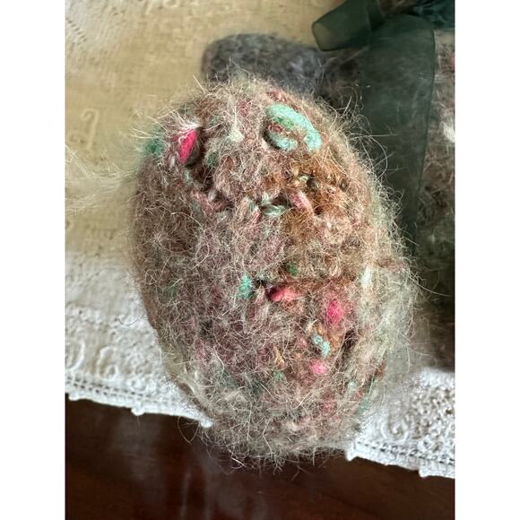 Stuffed animal needle-felted rabbit unique wool alpaca boho gift bunny handmade - Picture 16 of 16